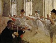 Edgar Degas Dancing school oil painting artist